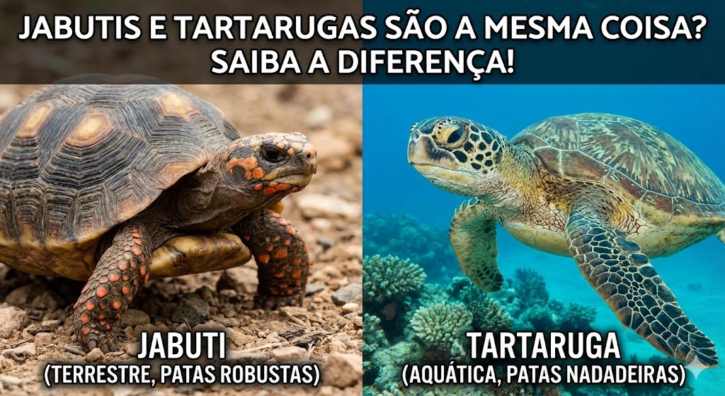 Jabutis e Tartarugas São a Mesma Coisa? Saiba a Diferença!