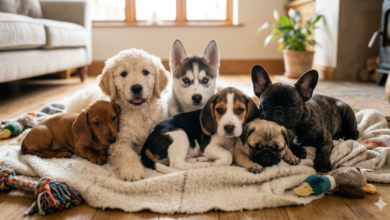 Quais são os principais sintomas da giardíase em filhotes ?