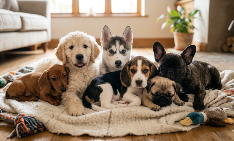 Quais são os principais sintomas da giardíase em filhotes ?