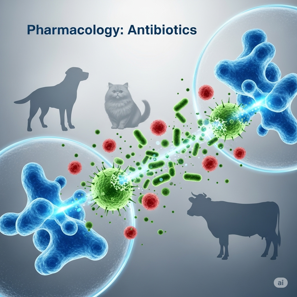 Quiz Medicina Veterinária: Farmacologia - Antibióticos