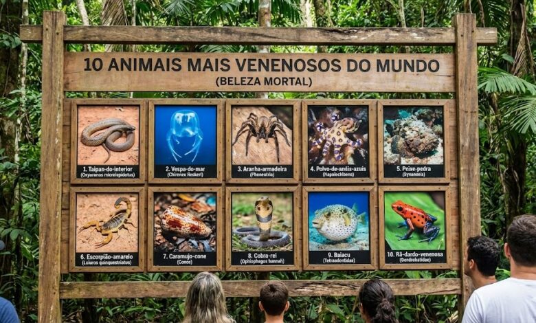 10 Animais Mais Venenosos do Mundo (Beleza Mortal)