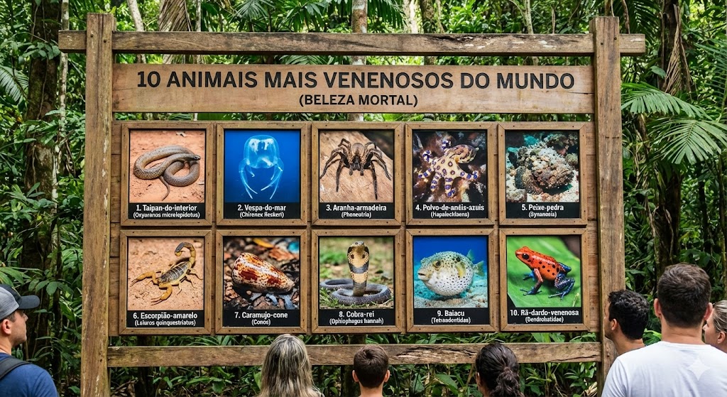 10 Animais Mais Venenosos do Mundo (Beleza Mortal)