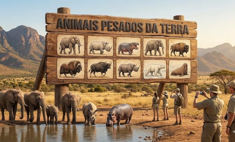 10 Animais Mais Pesados do Mundo (e o que eles comem)