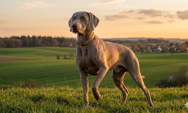 Conheça a Raça de Cães Weimaraner: O Elegante Fantasma Cinza