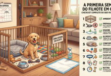 A Primeira Semana do Filhote em Casa: Checklist Completo do Que Você Precisa